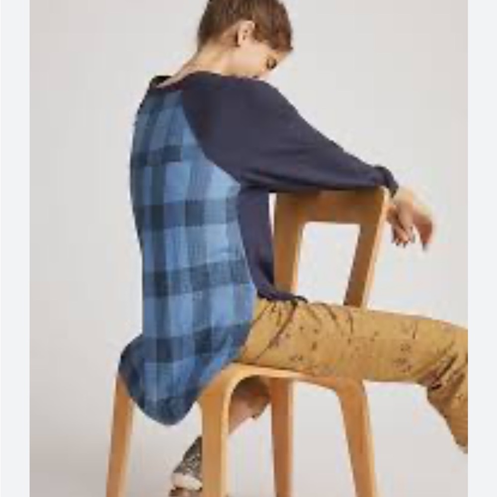 NEW Anthropologie Blue and Navy Tunic